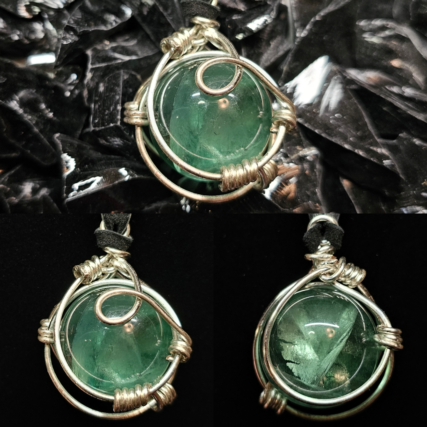 Wrapped Amulet: Fluorite